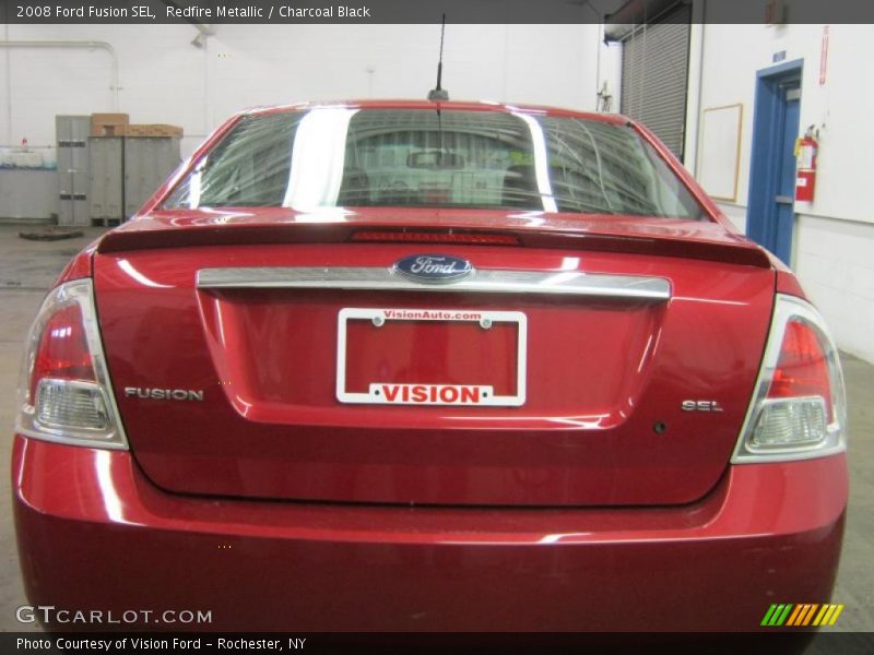 Redfire Metallic / Charcoal Black 2008 Ford Fusion SEL