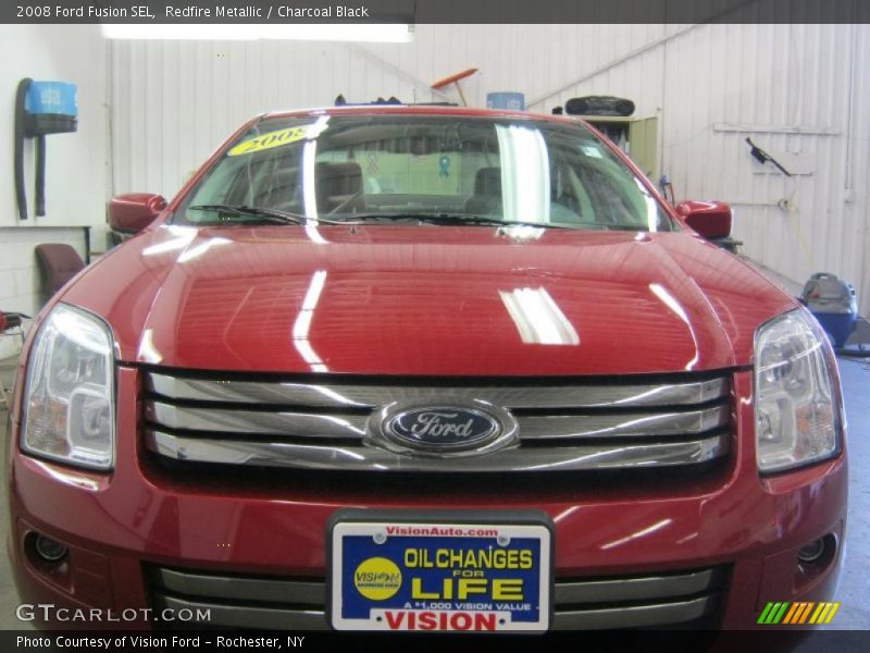 Redfire Metallic / Charcoal Black 2008 Ford Fusion SEL