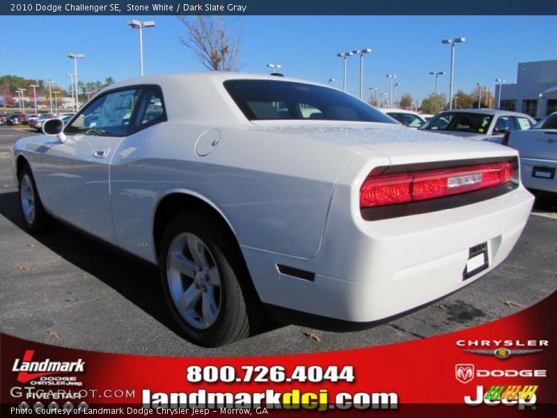 Stone White / Dark Slate Gray 2010 Dodge Challenger SE