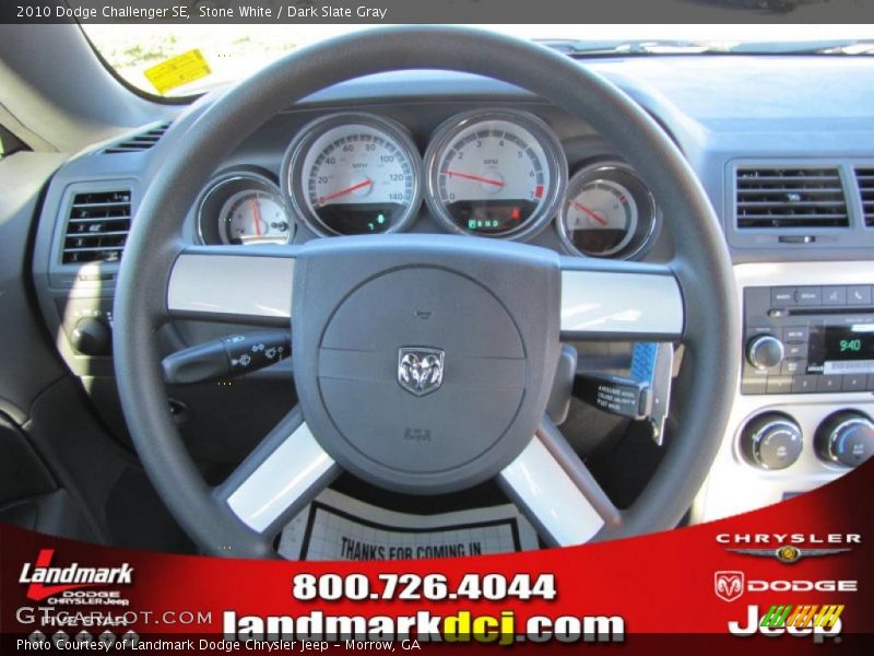 Stone White / Dark Slate Gray 2010 Dodge Challenger SE