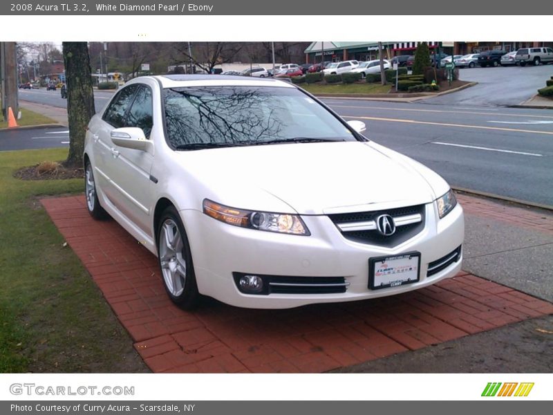 White Diamond Pearl / Ebony 2008 Acura TL 3.2