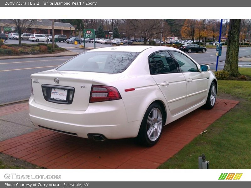 White Diamond Pearl / Ebony 2008 Acura TL 3.2