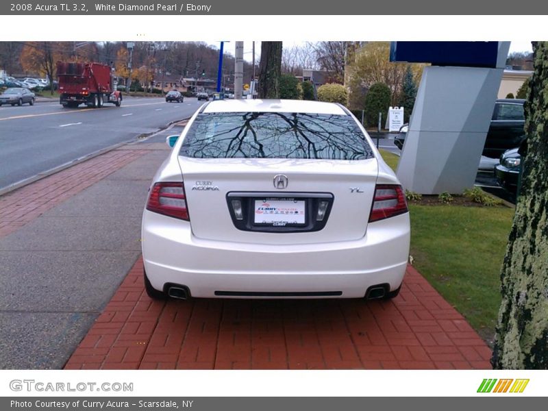 White Diamond Pearl / Ebony 2008 Acura TL 3.2