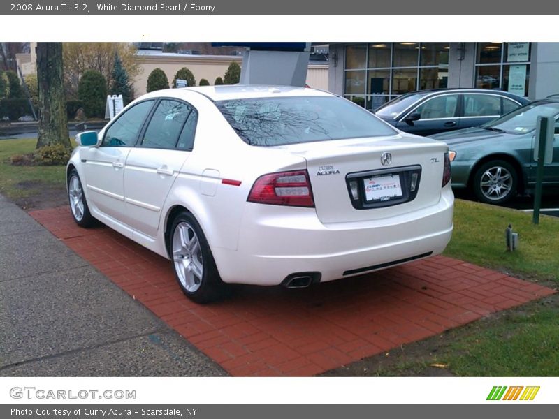 White Diamond Pearl / Ebony 2008 Acura TL 3.2