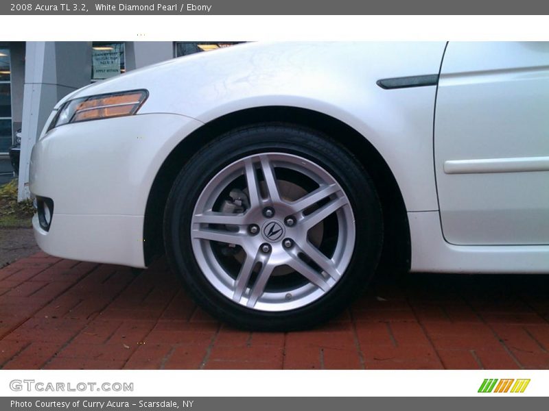 White Diamond Pearl / Ebony 2008 Acura TL 3.2