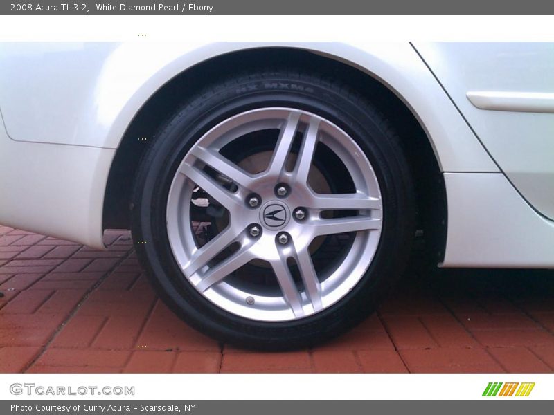 White Diamond Pearl / Ebony 2008 Acura TL 3.2