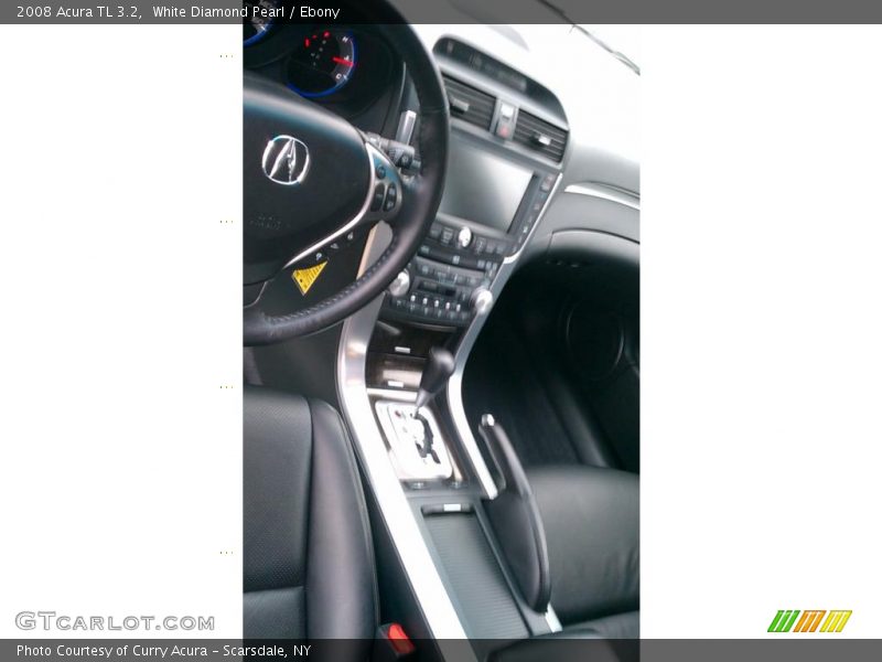 White Diamond Pearl / Ebony 2008 Acura TL 3.2