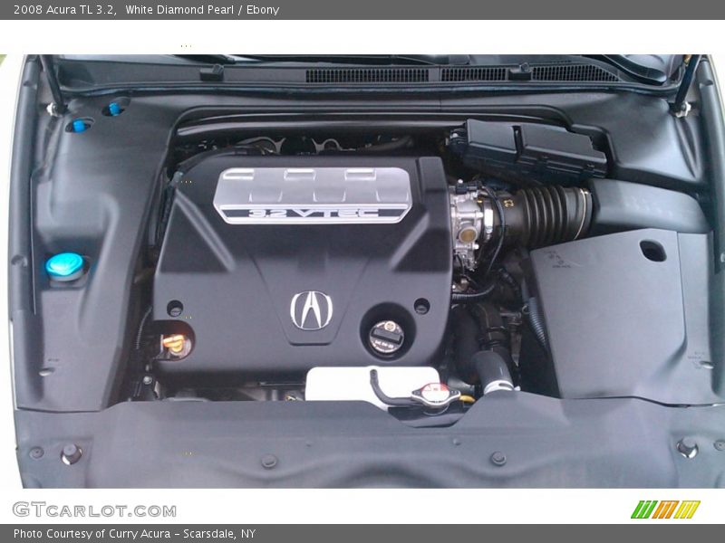 White Diamond Pearl / Ebony 2008 Acura TL 3.2