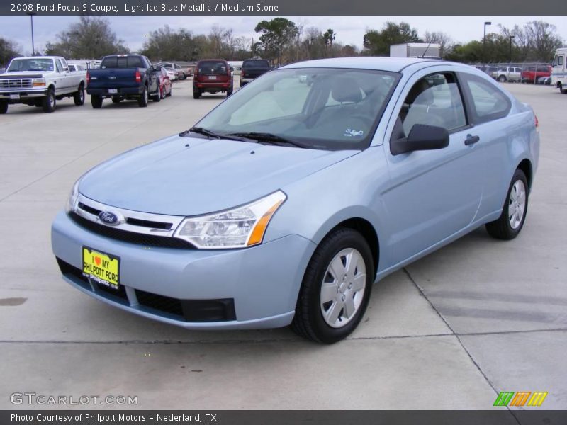 Light Ice Blue Metallic / Medium Stone 2008 Ford Focus S Coupe