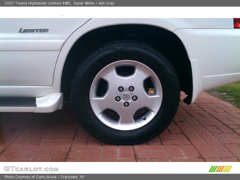 Super White / Ash Gray 2007 Toyota Highlander Limited 4WD