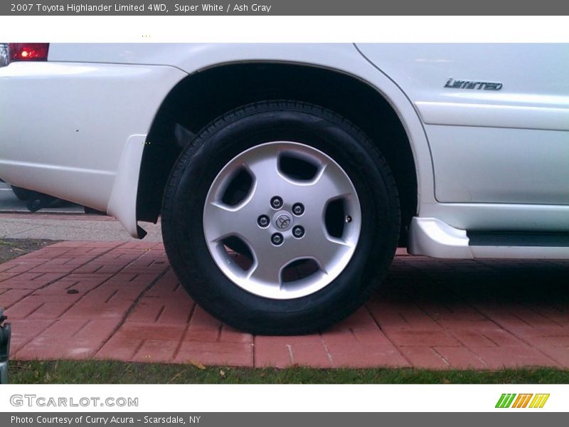 Super White / Ash Gray 2007 Toyota Highlander Limited 4WD