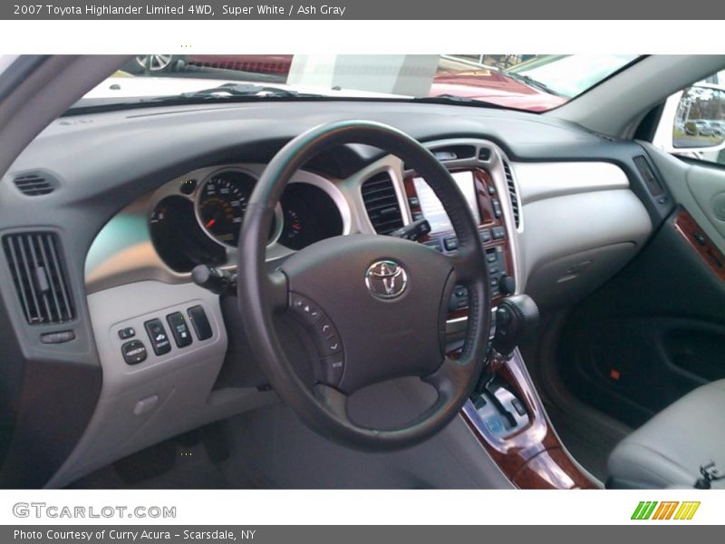 Super White / Ash Gray 2007 Toyota Highlander Limited 4WD