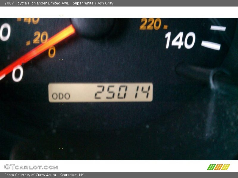 Super White / Ash Gray 2007 Toyota Highlander Limited 4WD