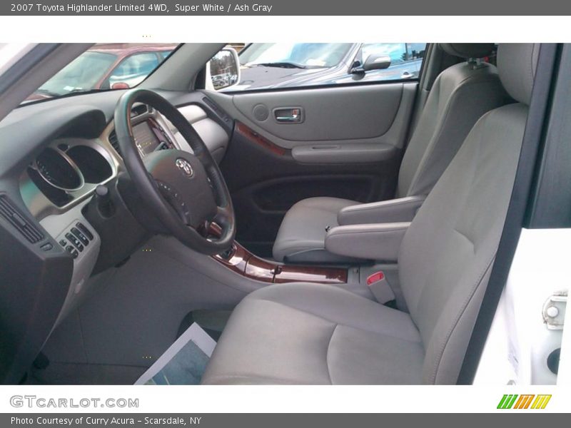Super White / Ash Gray 2007 Toyota Highlander Limited 4WD