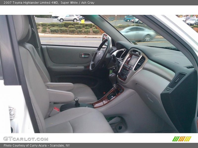 Super White / Ash Gray 2007 Toyota Highlander Limited 4WD