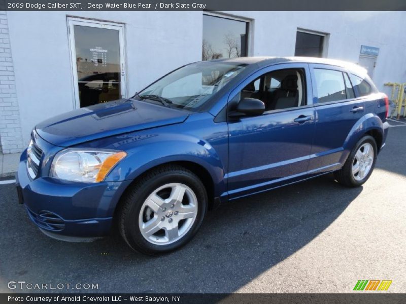 Deep Water Blue Pearl / Dark Slate Gray 2009 Dodge Caliber SXT