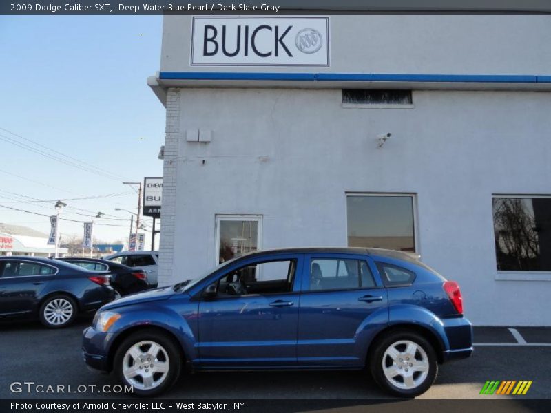 Deep Water Blue Pearl / Dark Slate Gray 2009 Dodge Caliber SXT