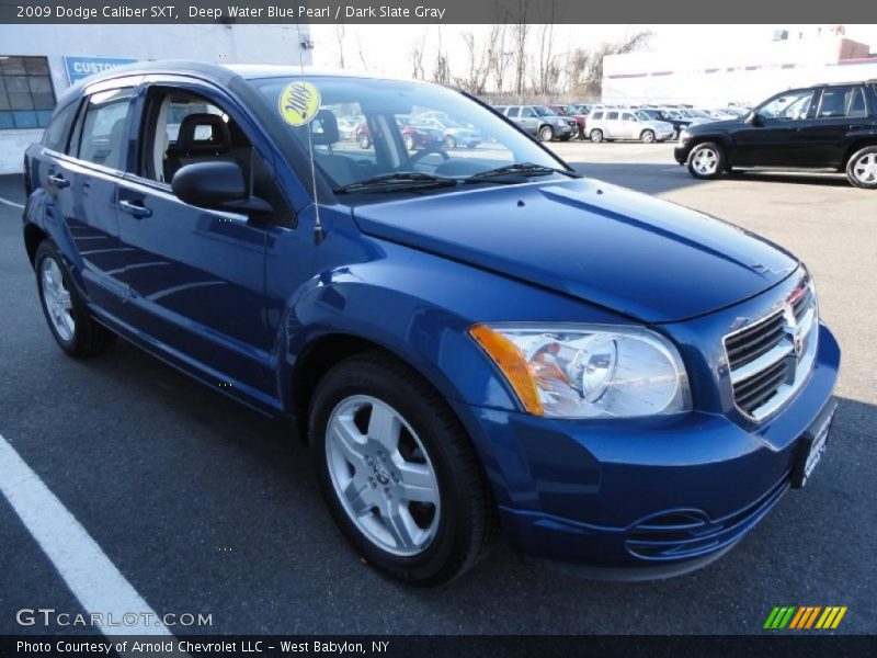 Deep Water Blue Pearl / Dark Slate Gray 2009 Dodge Caliber SXT