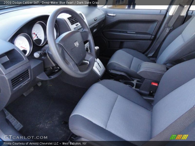 Deep Water Blue Pearl / Dark Slate Gray 2009 Dodge Caliber SXT