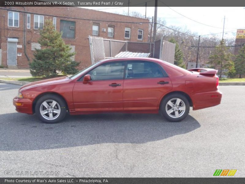 Tuscany Red Pearl / Gray 2003 Mitsubishi Diamante VR-X Sedan