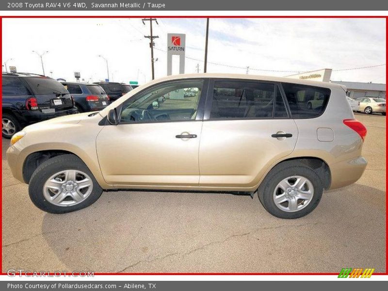 Savannah Metallic / Taupe 2008 Toyota RAV4 V6 4WD