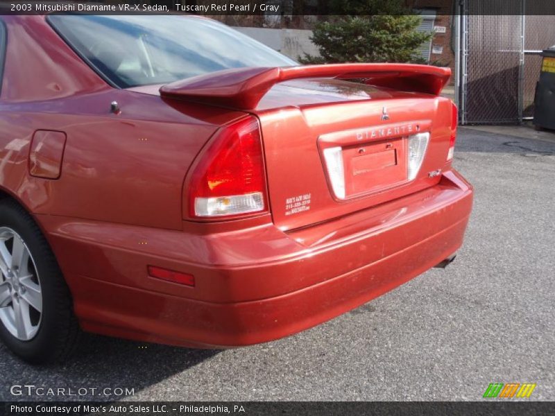 Tuscany Red Pearl / Gray 2003 Mitsubishi Diamante VR-X Sedan