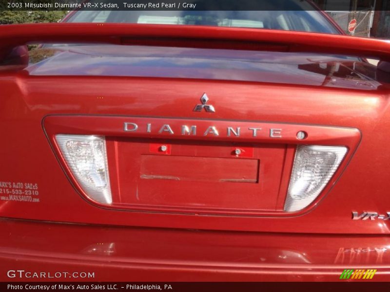Tuscany Red Pearl / Gray 2003 Mitsubishi Diamante VR-X Sedan