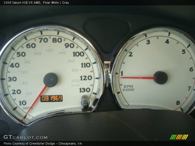Polar White / Gray 2006 Saturn VUE V6 AWD