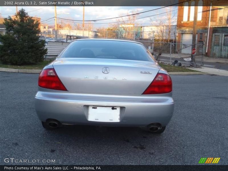 Satin Silver Metallic / Ebony Black 2002 Acura CL 3.2