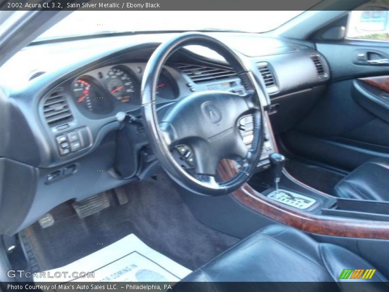 Satin Silver Metallic / Ebony Black 2002 Acura CL 3.2