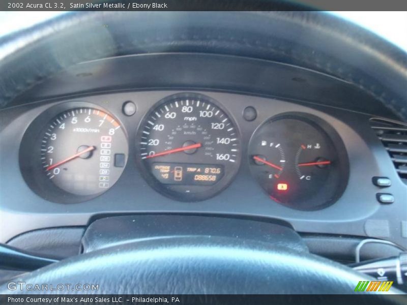 Satin Silver Metallic / Ebony Black 2002 Acura CL 3.2