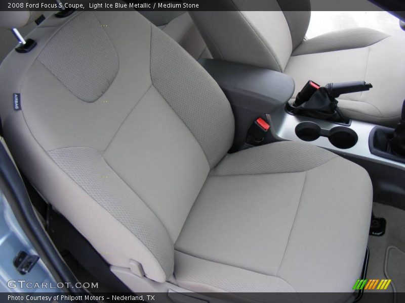 Light Ice Blue Metallic / Medium Stone 2008 Ford Focus S Coupe