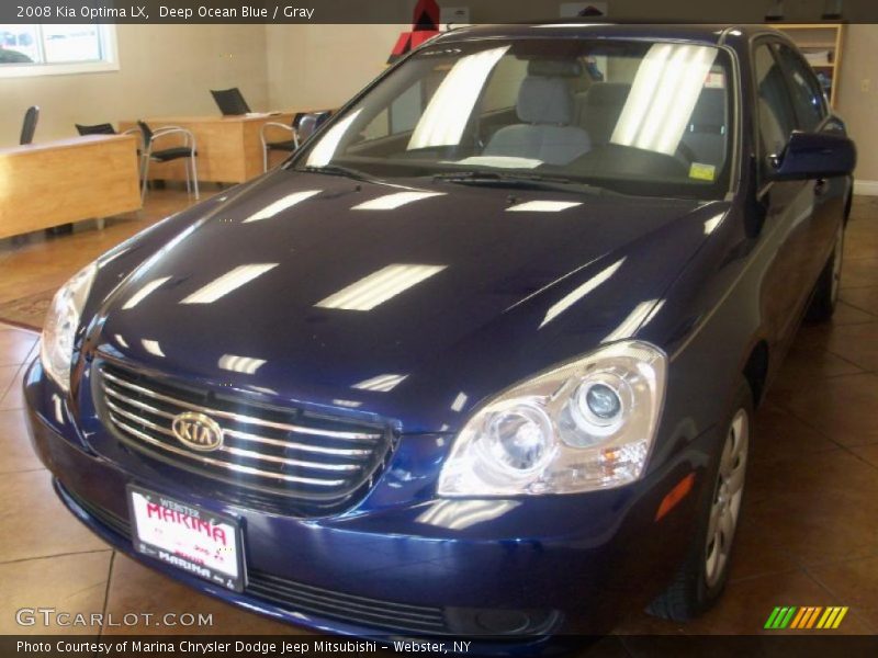 Deep Ocean Blue / Gray 2008 Kia Optima LX