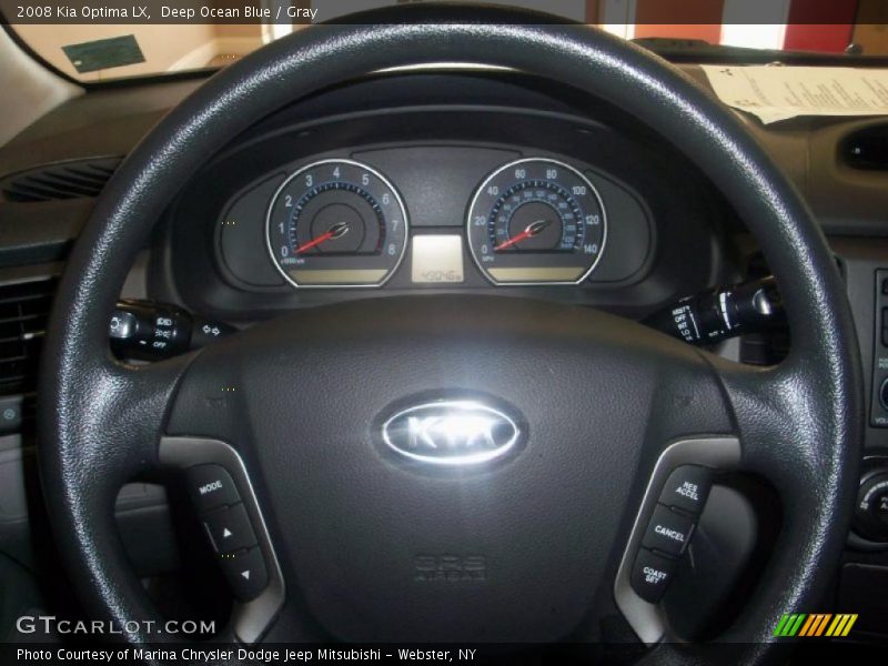 Deep Ocean Blue / Gray 2008 Kia Optima LX