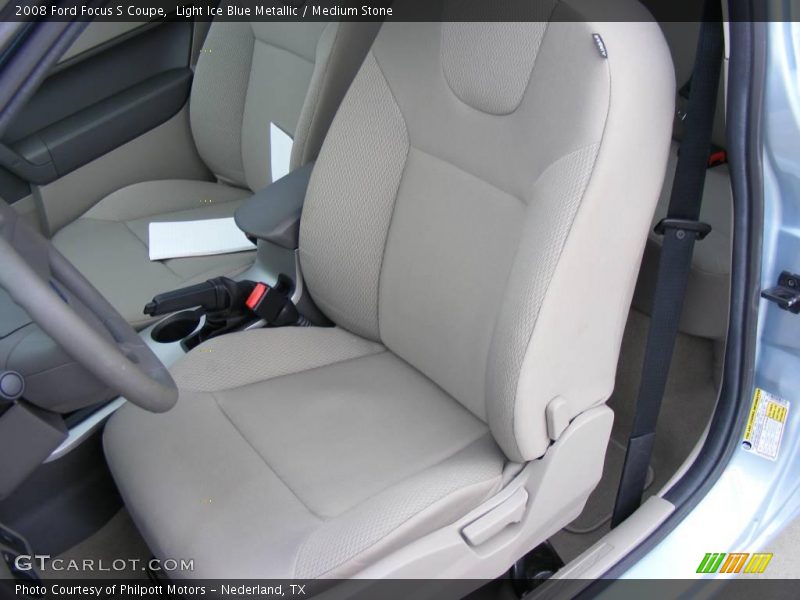 Light Ice Blue Metallic / Medium Stone 2008 Ford Focus S Coupe