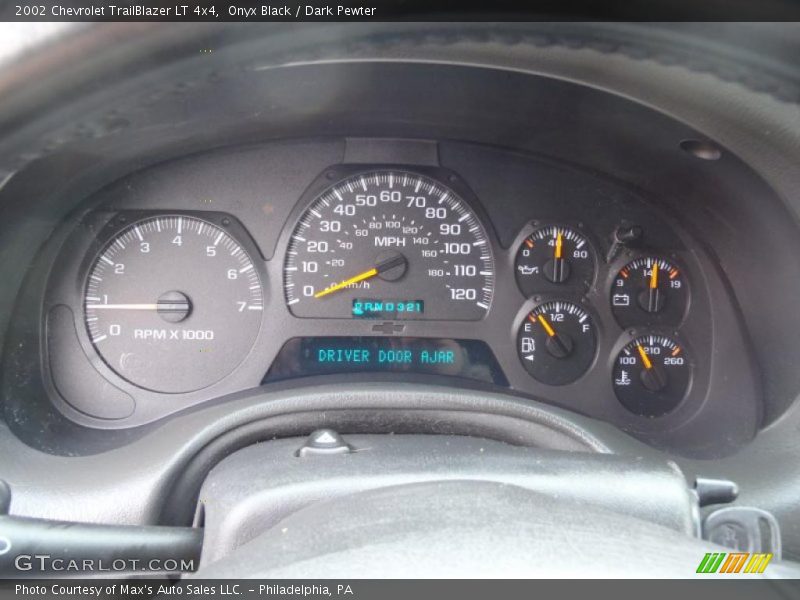 Onyx Black / Dark Pewter 2002 Chevrolet TrailBlazer LT 4x4