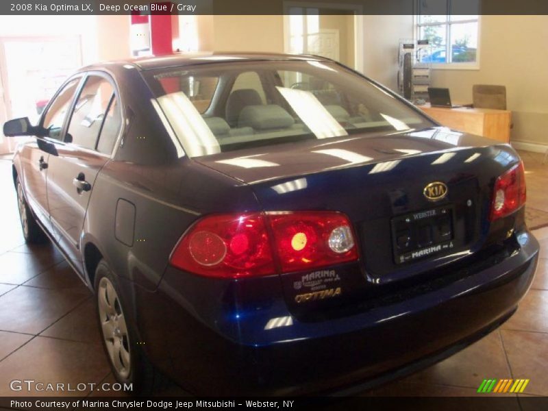 Deep Ocean Blue / Gray 2008 Kia Optima LX
