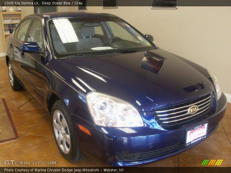Deep Ocean Blue / Gray 2008 Kia Optima LX
