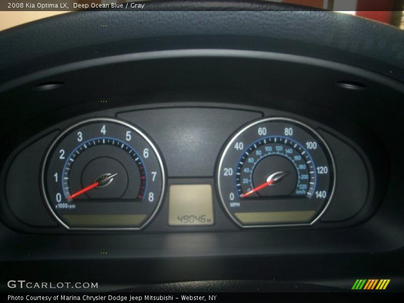 Deep Ocean Blue / Gray 2008 Kia Optima LX