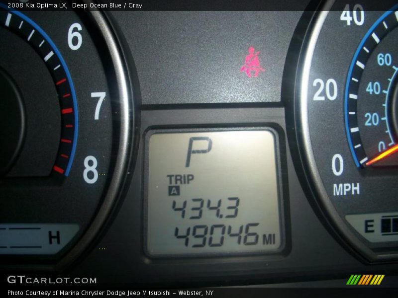 Deep Ocean Blue / Gray 2008 Kia Optima LX