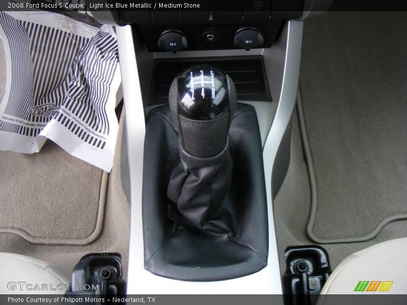 Light Ice Blue Metallic / Medium Stone 2008 Ford Focus S Coupe