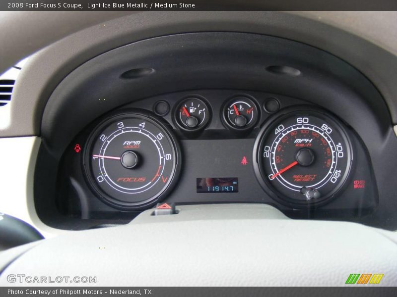Light Ice Blue Metallic / Medium Stone 2008 Ford Focus S Coupe
