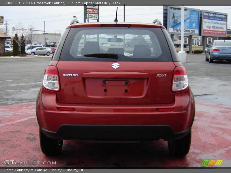 Sunlight Copper Metallic / Black 2008 Suzuki SX4 Crossover Touring