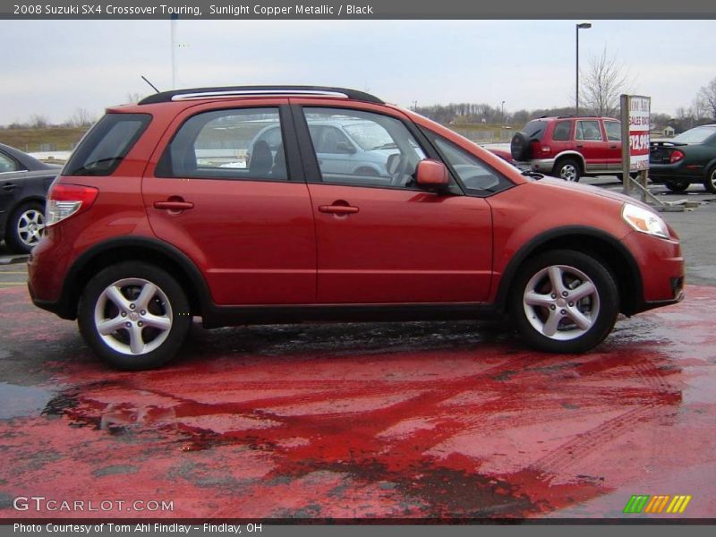 Sunlight Copper Metallic / Black 2008 Suzuki SX4 Crossover Touring