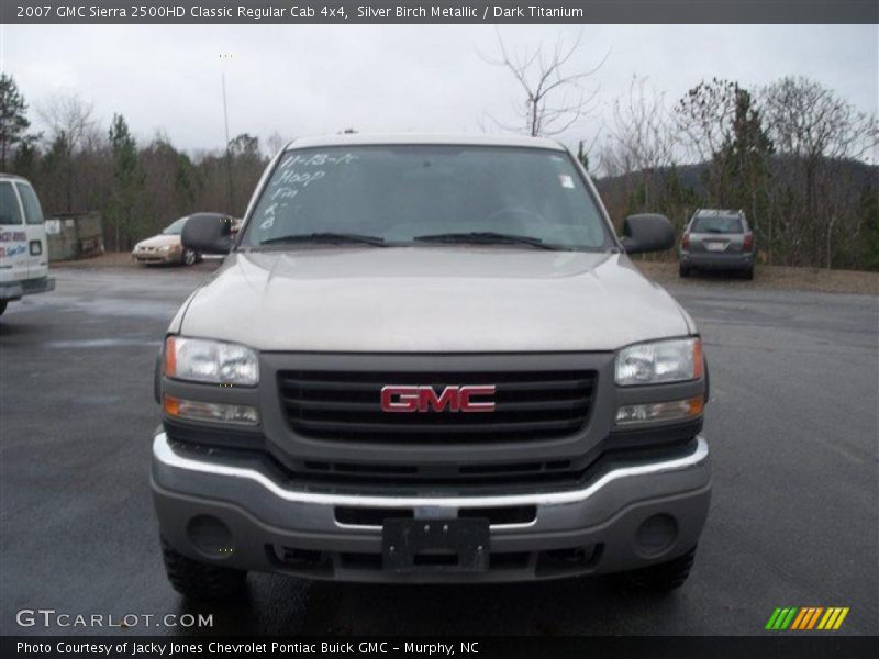 Silver Birch Metallic / Dark Titanium 2007 GMC Sierra 2500HD Classic Regular Cab 4x4