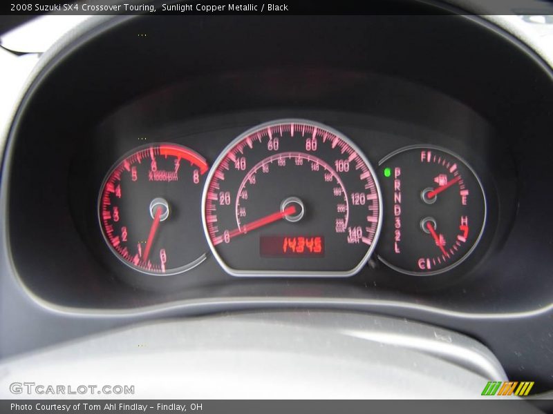 Sunlight Copper Metallic / Black 2008 Suzuki SX4 Crossover Touring