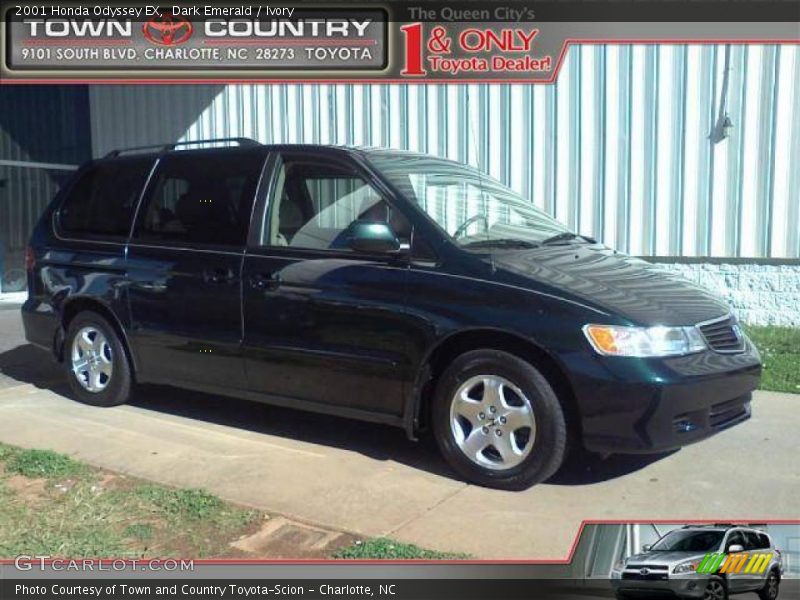 Dark Emerald / Ivory 2001 Honda Odyssey EX