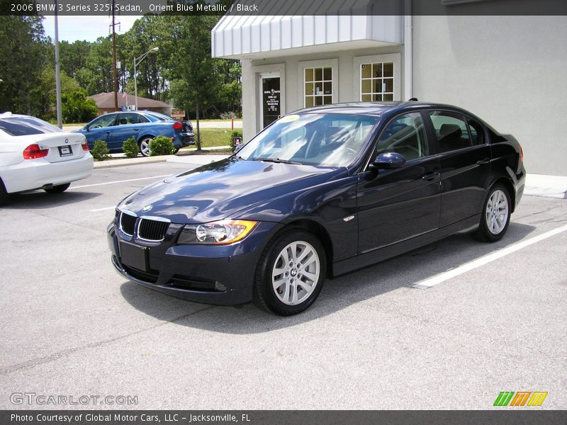 Orient Blue Metallic / Black 2006 BMW 3 Series 325i Sedan