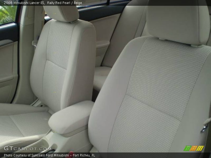 Rally Red Pearl / Beige 2008 Mitsubishi Lancer ES
