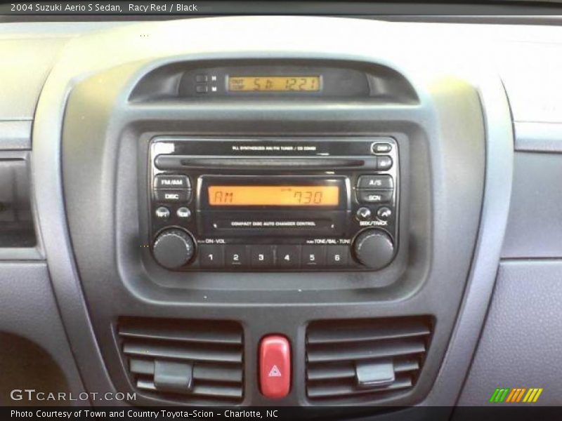 Racy Red / Black 2004 Suzuki Aerio S Sedan